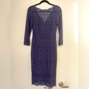 Adrianna Papell Lace Overlay Dress